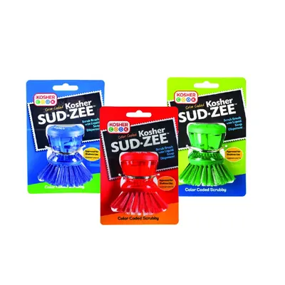Sud-Zee Brush w/ Soap Dispenser - Meat