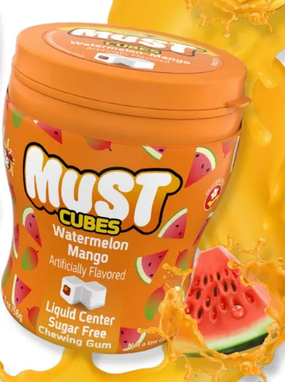 Must Watermelon Mango Flavor Cubes Gum