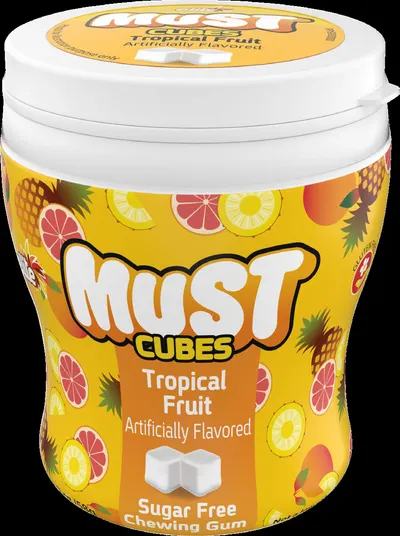 Tropical Fruit Cubes Chewing Gum