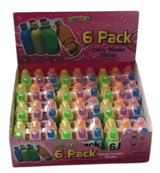 Candy Powder Bottles 6 ct
