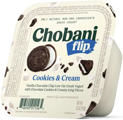 Flip Cookies & Cream Low Fat Greek Yogurt