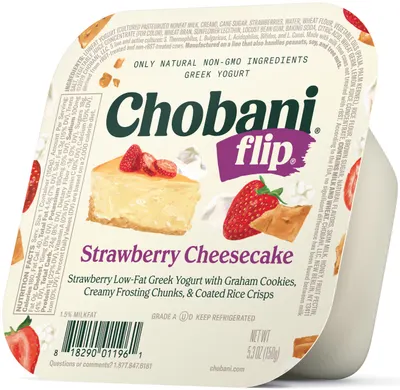 Strawberry Cheesecake Low-Fat Greek Yogurt