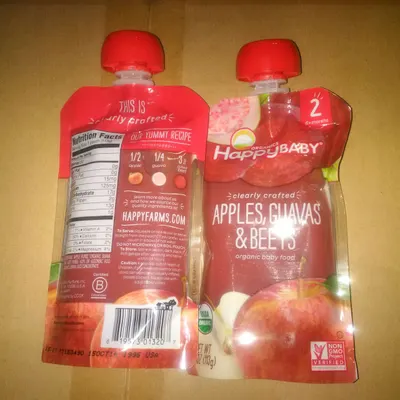Apples Guavas & Beets Organic Baby Food