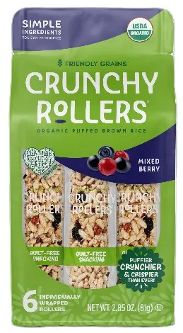 Organic Crunchy Mixed Berry Rice Rollers