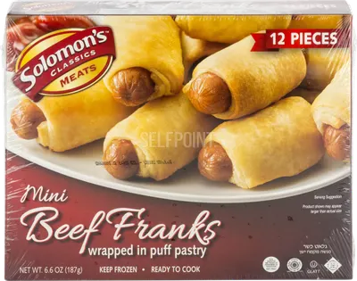 Mini Beef Franks Wrapped in Puff Pastry 12 ct