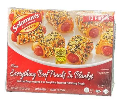Mini Everything Beef Franks in Blanket 12 pcs