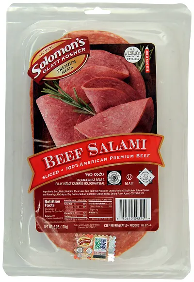 Premium Sliced Beef Salami