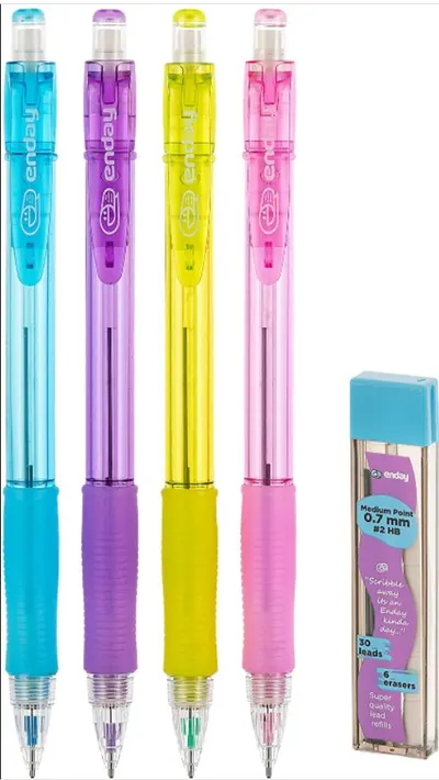 Pencils & Lead Tube 4 Pk
