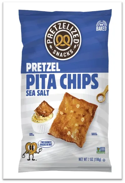 Sea Salt Flavored Pretzel Pita Chips