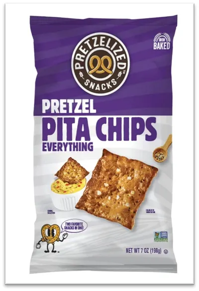 Everything Pretzel Pita Chips