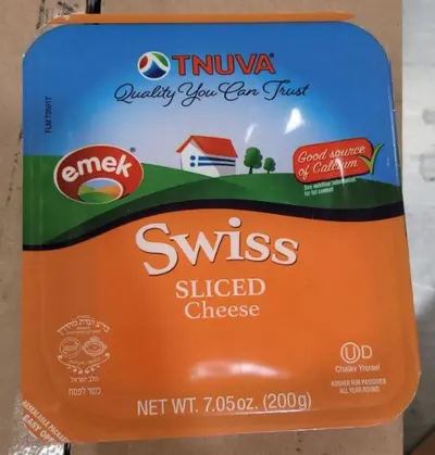 Sliced Swiss Cheese