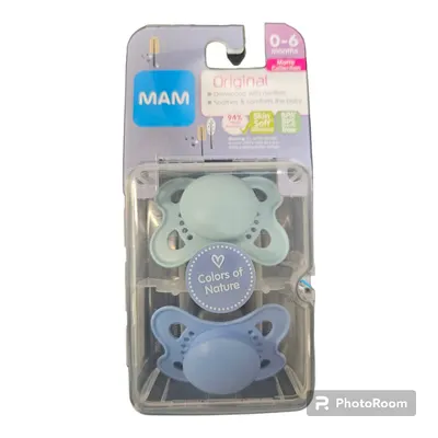 Original Soft Silicone Pacifier 0-6 Months Boy