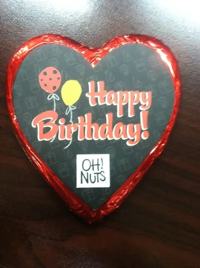 Happy Birthday Chocolate Heart