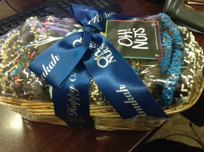Pretzel Gift Basket Chanukkah