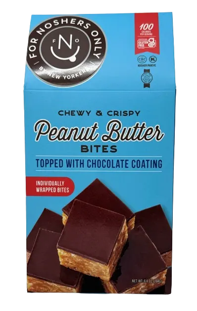 Chewy & Crispy Peanut Butter Bites with Chocolate