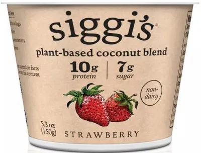 Plant Based Coconut Strawberry Yogurt