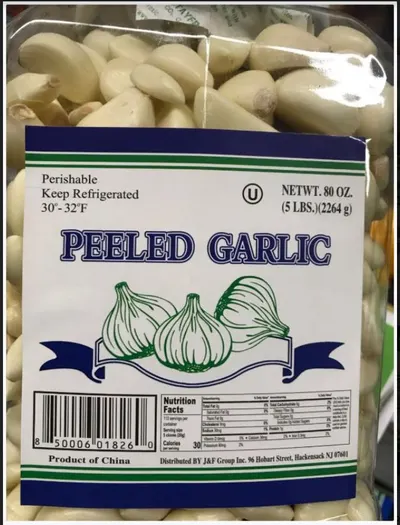 Peeled Garlic Jar 5 lb