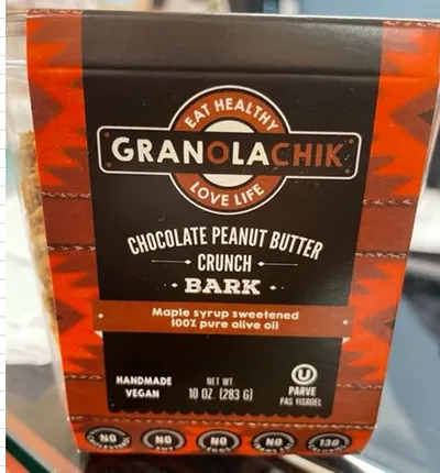 Chocolate Peanut Butter Crunch Granola Bark