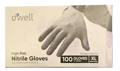 Nitrile Extra Large Matte Black Gloves 100 ct