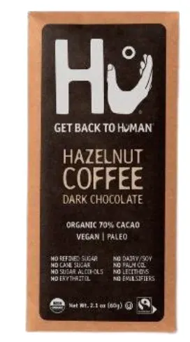 Hazelnut Coffee Dark Chocolate Bar