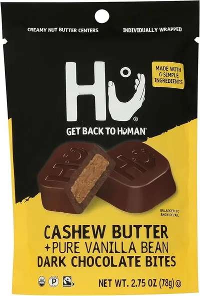 Cashew Butter +Pure Vanilla Bean Dark Chocolate Bites