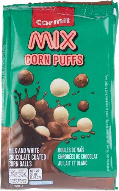 Milk & White Chocolate Coated Corn Balls