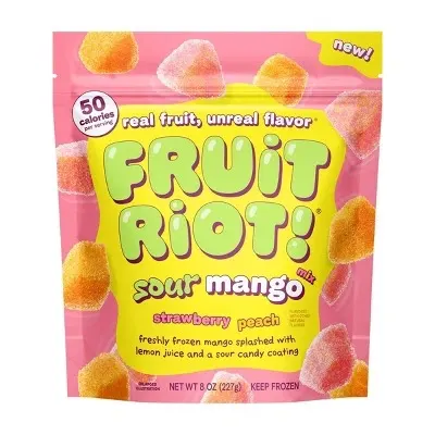 Sour Mango Mix Peach Strawberry Coating Candy
