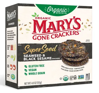 Organic Seaweed & Black Sesame Crackers