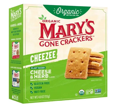 Cheese & Herb Plant Based Snack Crackers