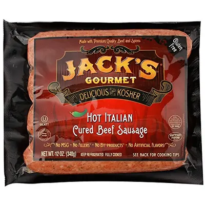 Hot Italian Cured Beef Sausage