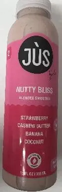 Strawberry Cashew Banana Blended Smoothie