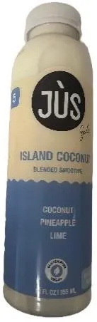 Island Coconut Pineapple Lime Blended Smoothie