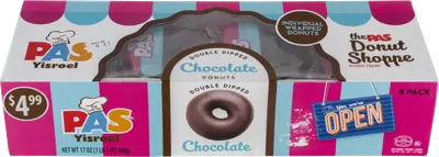 Double Dipped Chocolate Doughnuts 8 ct