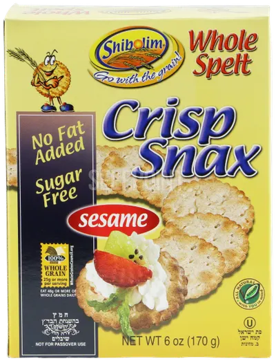 Sugar Free Crisp Snax Whole Spelt Sesame