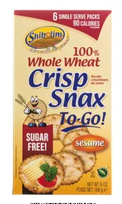 Sugar Free Whole Wheat Crisp Snax To Go 6 pk