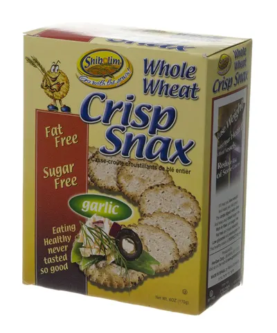 Sugar Free Crisp Snax Whole Wheat Garlic