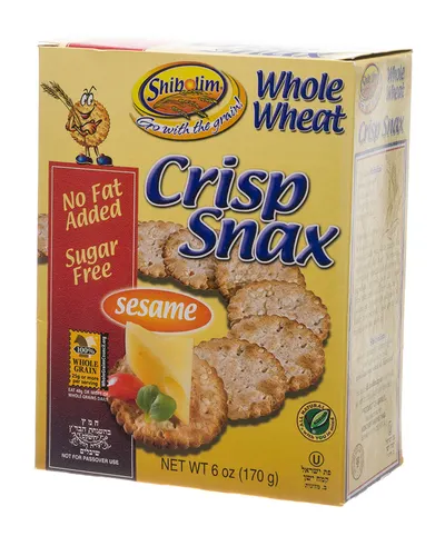 Sugar Free Crisp Crackers Whole Wheat Sesame