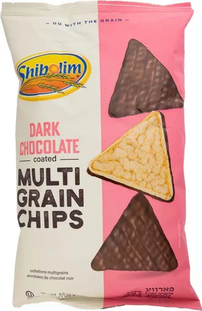 Multigrain Chips Coated with Dark Chocolate