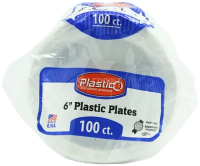 "Plastic Plates 6"""""