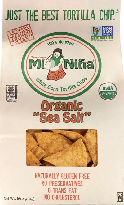 White Corn Tortilla Chips with Sea Salt
