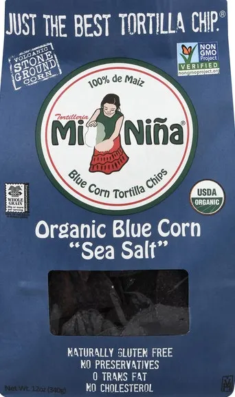 Organic Blue Corn Sea Salt Tortilla Chips