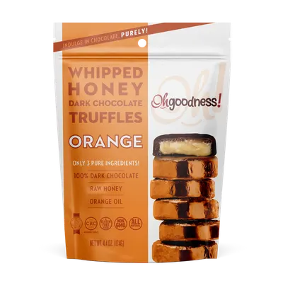 Whipped Honey Dark Chocolate Truffles