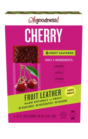 100% Fruit Leathers 6 pk