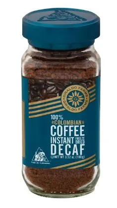 100% Puro Cafe Decaffeinated Instant Coffee
