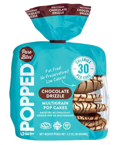 Chocolate Drizzle Multigrain Pop Cake