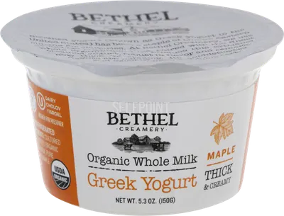 Organic Whole Milk Greek Maple Yogurt