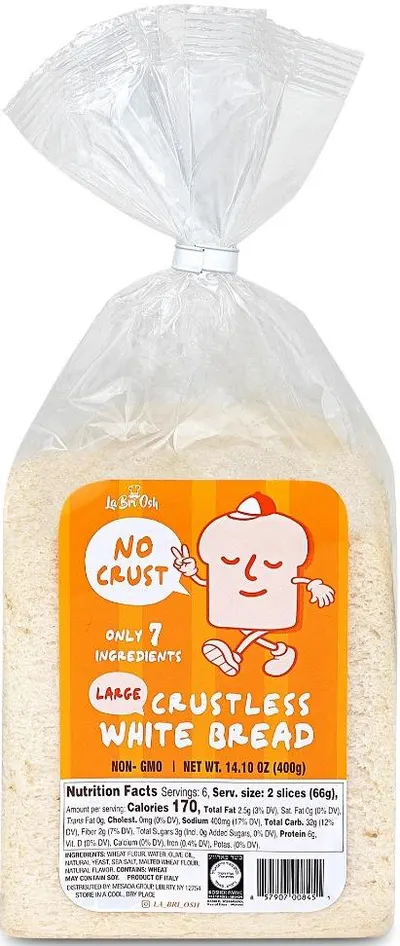 Large Crustless White Bread