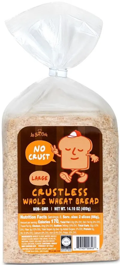 Crustless Whole Wheat Bread
