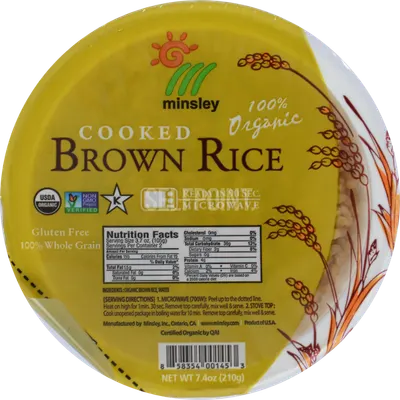 Organic Cooked Brown Rice Bowl