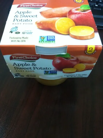 Stage 2 Apple & Sweet Potato Baby Food 2 pk